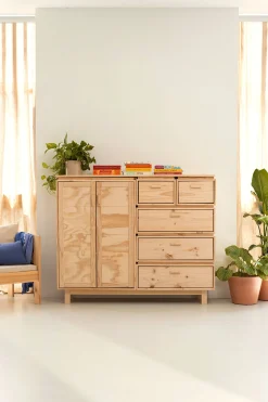 Muebles LUFE Armarios Y Alacenas|Aparadores Y Consolas^AIKA armario aparador con 5 cajones 157X128