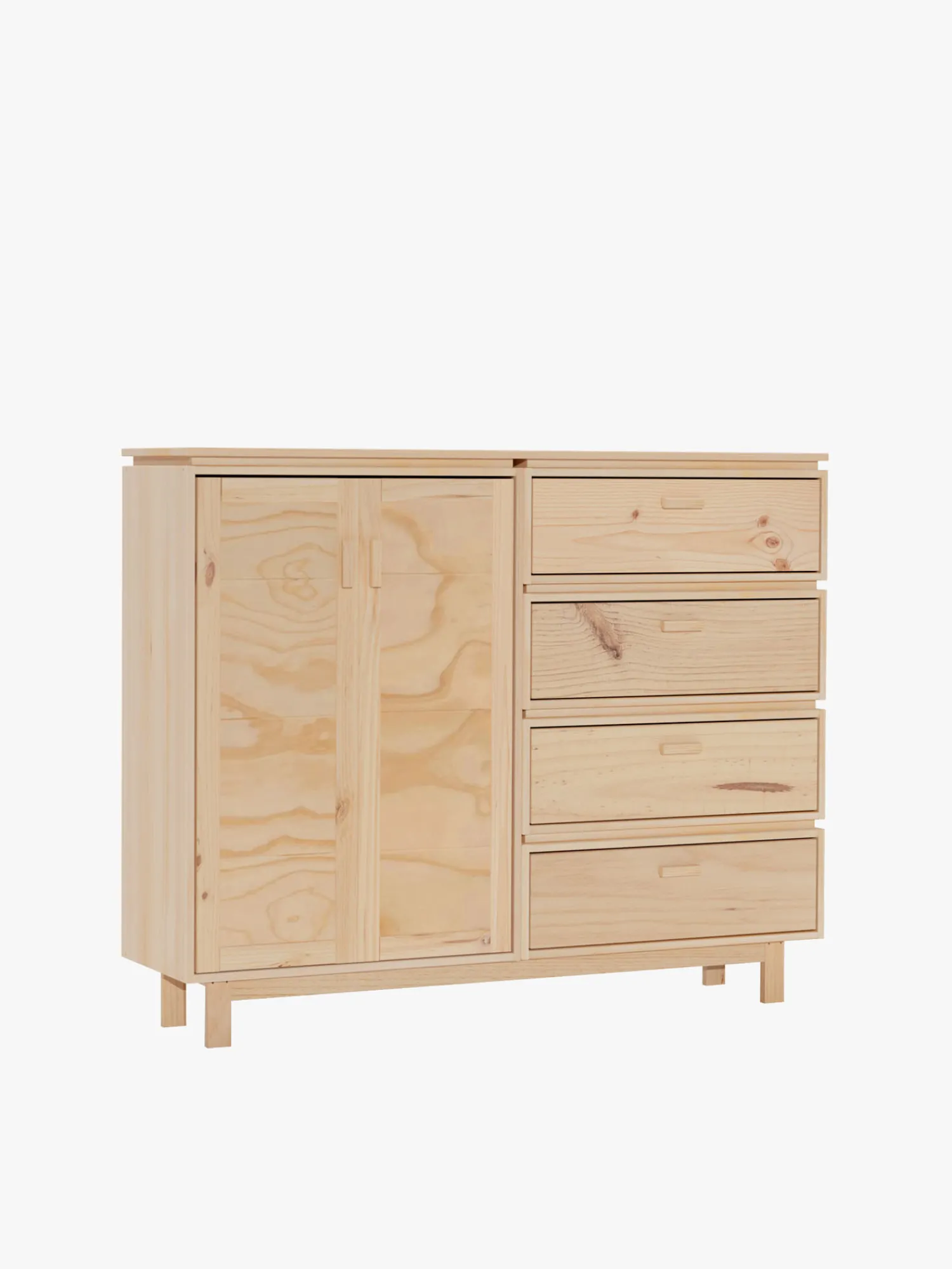 Muebles LUFE Armarios Y Alacenas|Aparadores Y Consolas^AIKA armario aparador con 4 cajones 157X128