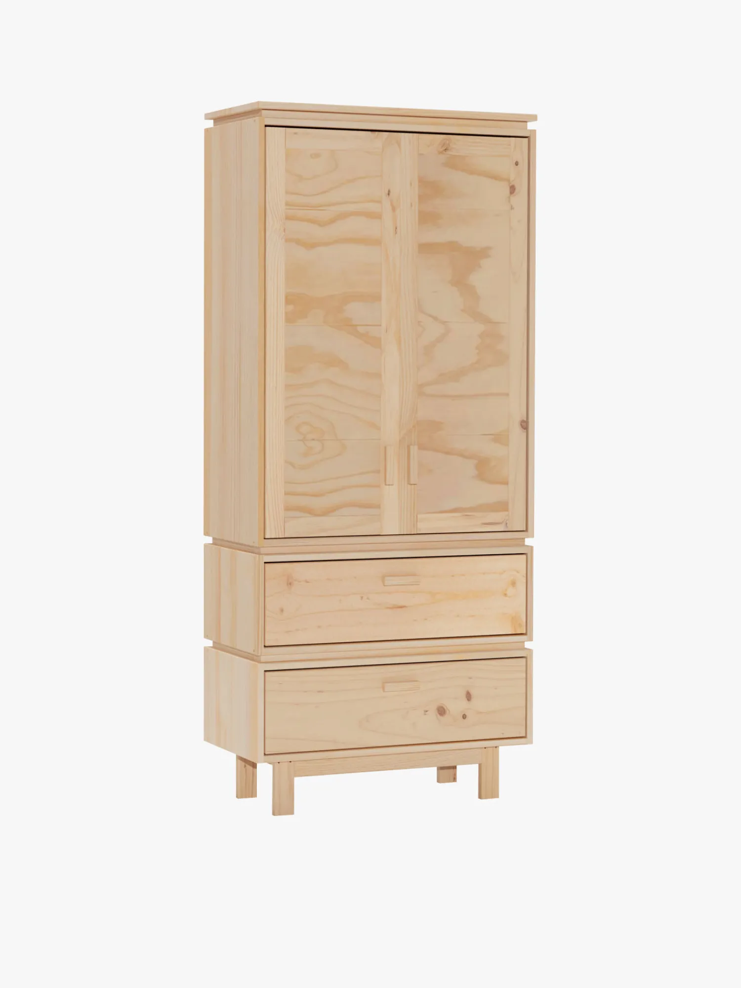 Muebles LUFE Armarios Y Alacenas^AIKA armario con 2 cajones 78x183
