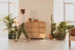 Muebles LUFE Cómodas^AIKA cómoda doble con 6 cajones 117x100