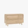 Muebles LUFE Cómodas^AIKA cómoda doble con 4 cajones 117x72