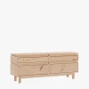 Muebles LUFE Cómodas^AIKA cómoda doble con 4 cajones 157x62