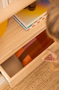 Muebles LUFE Estanterías Con Almacenaje|Estanterías Con Almacenaje^AIKA estantería baja con 2 cajones 78x173