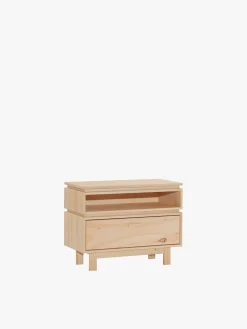 Muebles LUFE Mesitas De Noche|Mesitas De Noche^AIKA mesita de noche con hueco y cajón 78x62