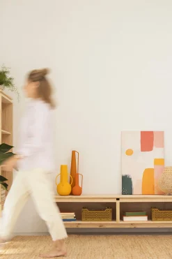 Muebles LUFE Muebles Tv^AIKA mueble TV con huecos 157x44