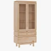 Muebles LUFE Vitrinas^AIKA vitrina con 3 cajones 78x173