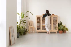 Muebles LUFE Vitrinas^AIKA vitrina doble 157x128