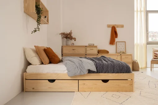 Muebles LUFE Camas Dobles Con Cajones|Camas 160^BASO cama doble 160 con 2 cajones