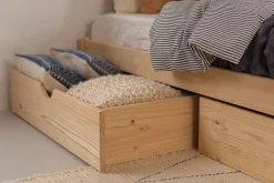 Muebles LUFE Camas Dobles Con Cajones|Camas 180^BASO cama doble 180 con 2 cajones