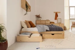 Muebles LUFE Camas Dobles Con Cajones|Camas 180^BASO cama doble 180 con 2 cajones