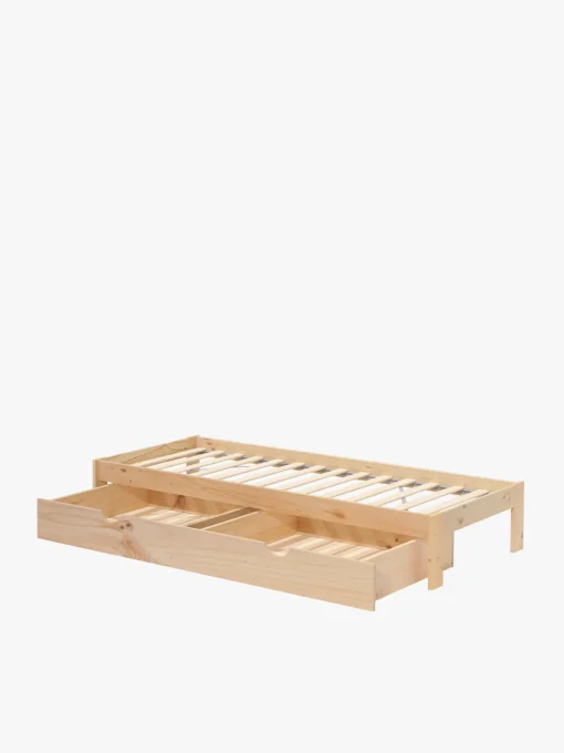 Muebles LUFE Camas Individuales Con Cajones|Camas 90^BASO cama individual 90 con 1 cajón