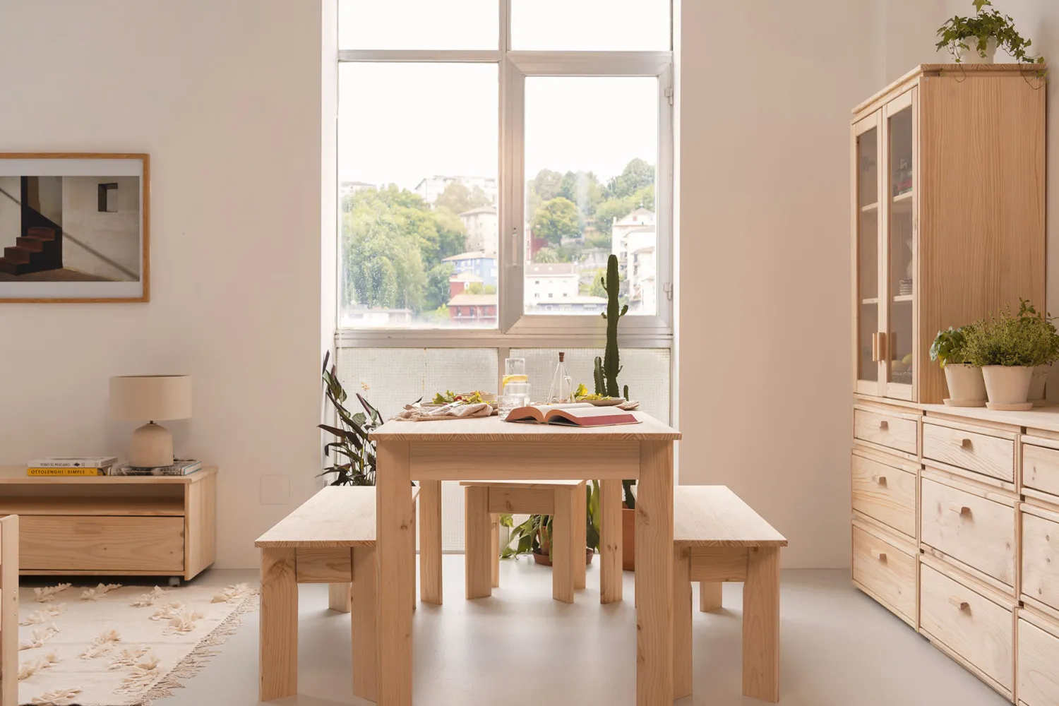 Muebles LUFE Bancos Y Taburetes^BATU banco de madera 120x35