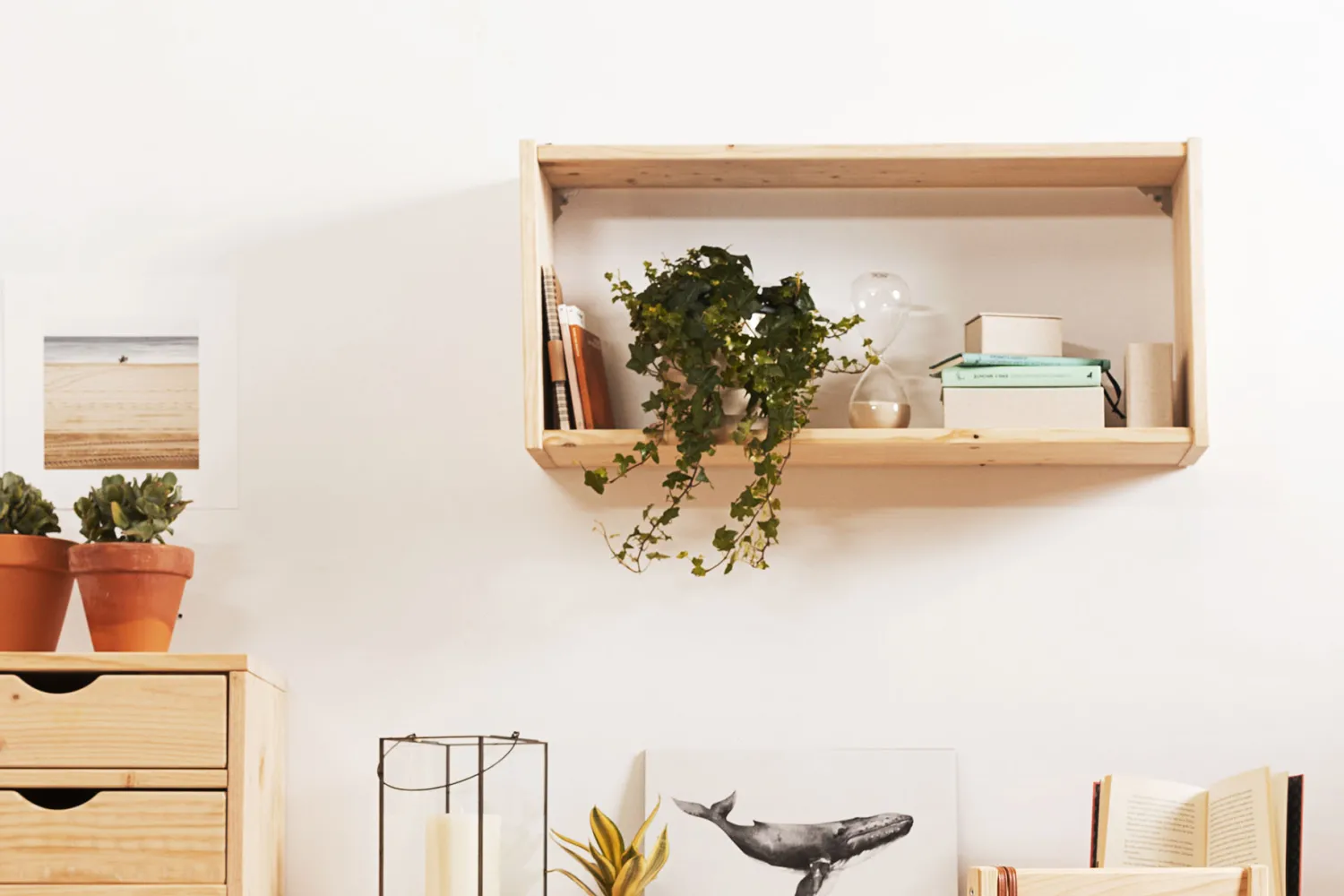 Muebles LUFE Estanterías De Pared|Estanterías Básicas^BIDE estantería 38,5X84