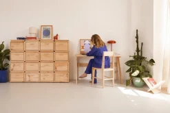 Muebles LUFE Conjuntos Mesas Y Sillas^BURU conjunto escritorio 120X55 con silla