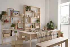 Muebles LUFE Estanterías Asimétricas^EDER estantería asimétrica 217X124