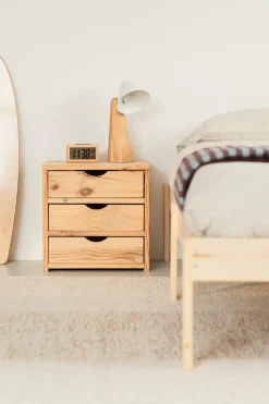 Muebles LUFE Mesitas De Noche|Mesitas De Noche^GAU mesita de noche con 3 cajones