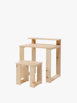 Muebles LUFE Conjuntos Mesas Y Sillas^LAUKI conjunto escritorio 80x55 con taburete