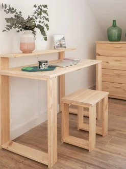 Muebles LUFE Bancos Y Taburetes|Mesitas De Noche^LAUKI taburete 45x45