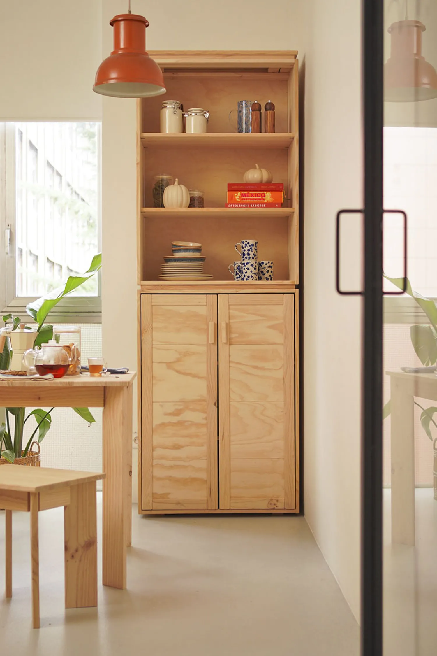 Muebles LUFE Estanterías Con Almacenaje|Estanterías Con Almacenaje^LIBE armario alacena 78x226