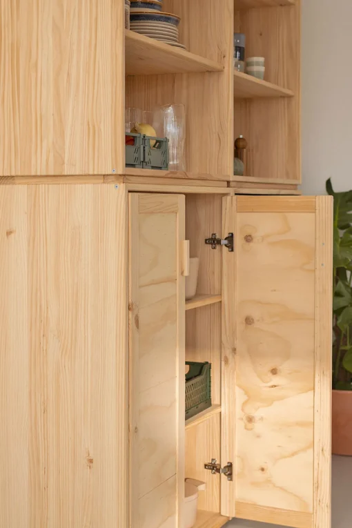 Muebles LUFE Estanterías Con Almacenaje|Estanterías Con Almacenaje^LIBE armario alacena 157x226