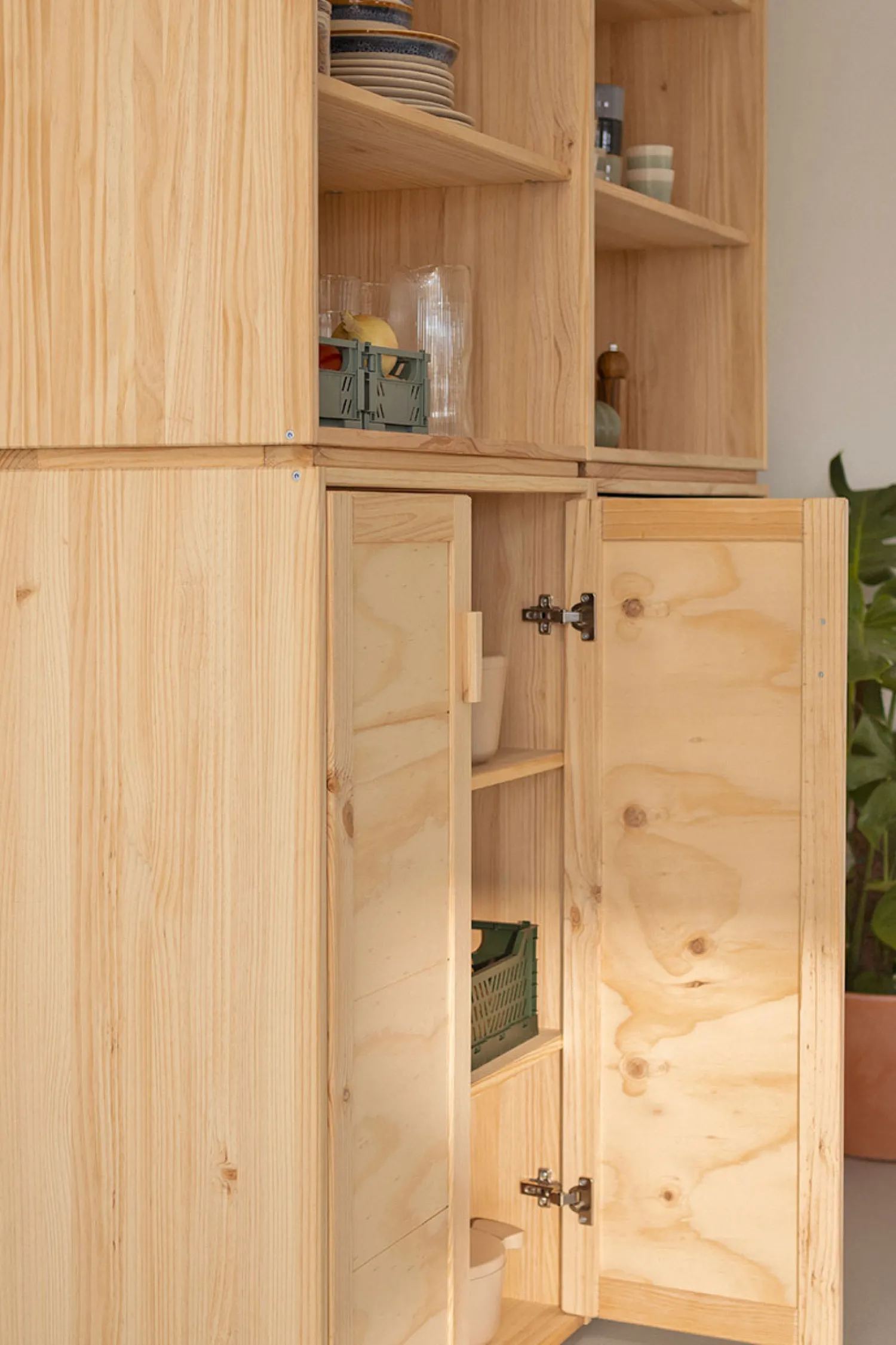 Muebles LUFE Estanterías Con Almacenaje|Estanterías Con Almacenaje^LIBE armario alacena 157x226