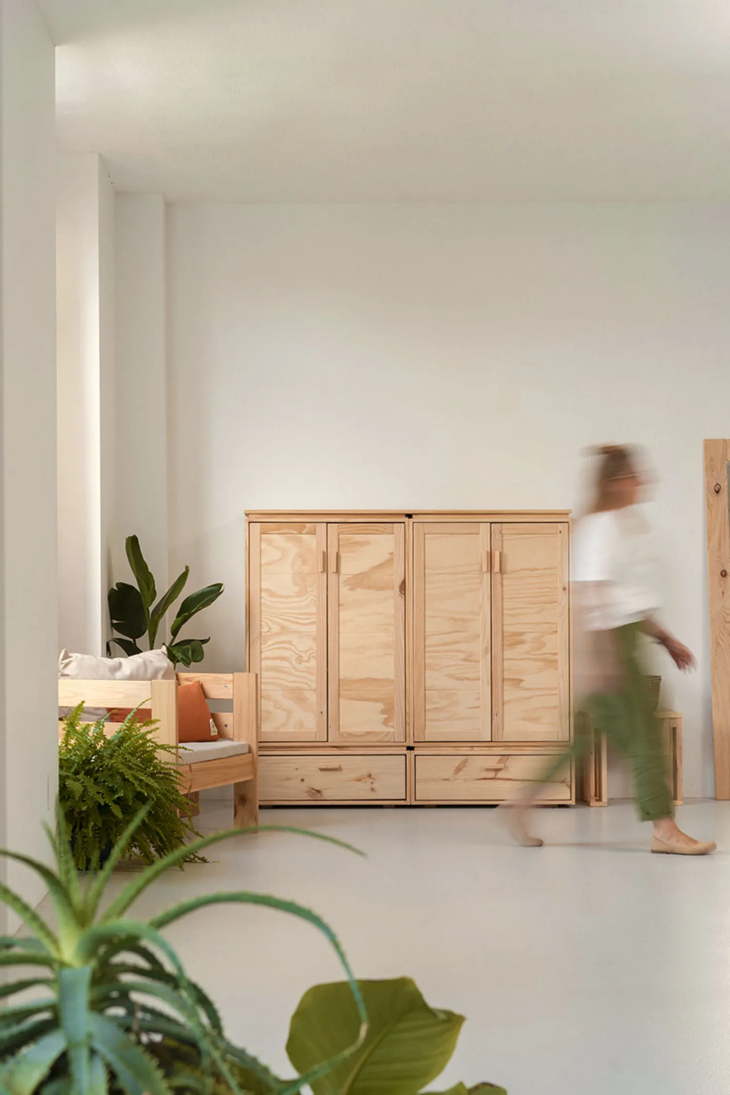 Muebles LUFE Armarios Y Alacenas^LIBE armario bajo con 2 cajones 157x143