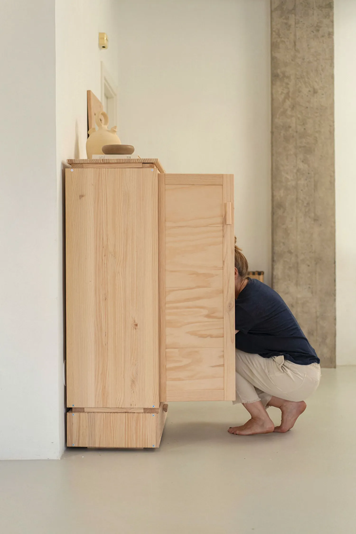 Muebles LUFE Armarios Y Alacenas^LIBE armario bajo con cajón 78x133