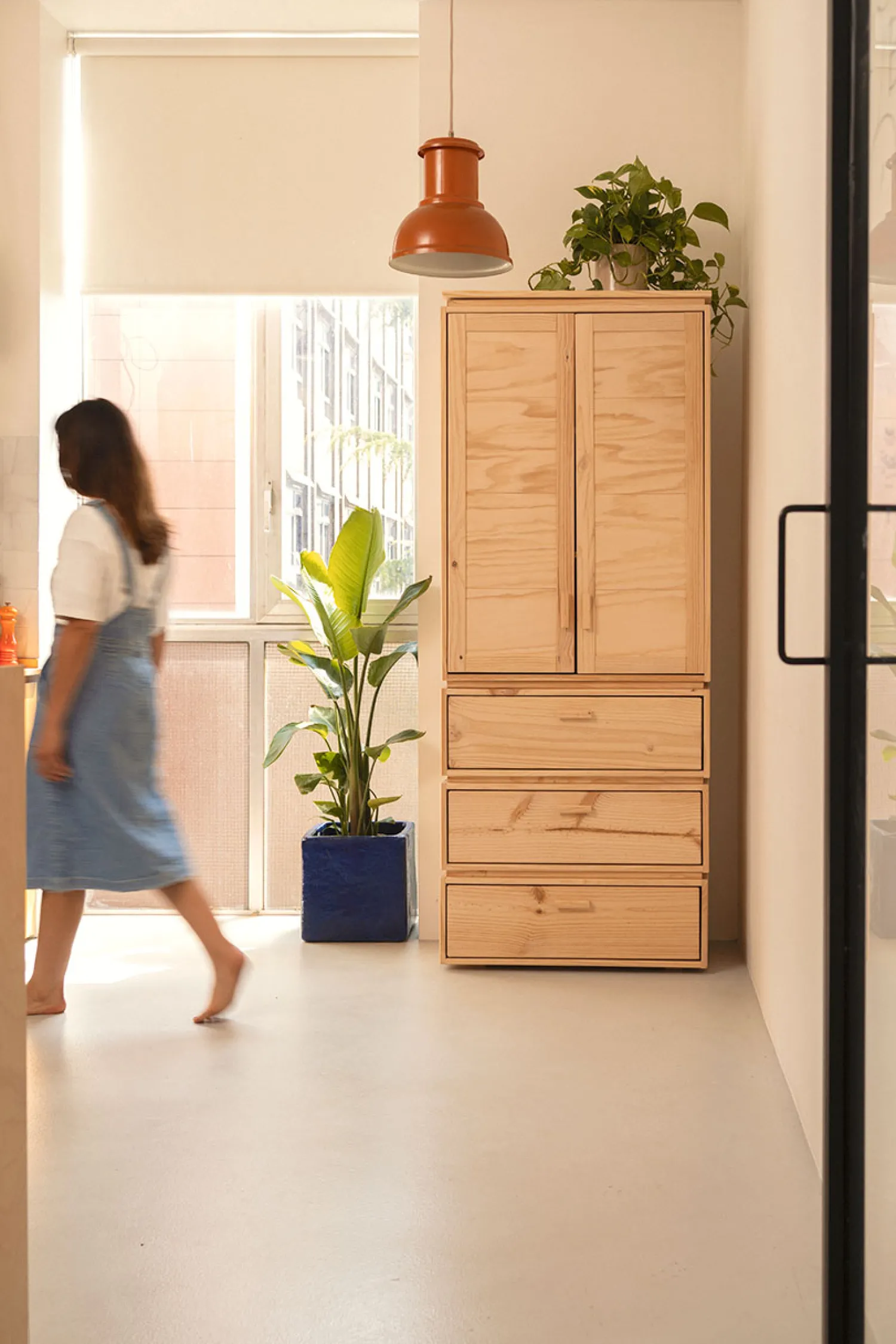 Muebles LUFE Armarios Y Alacenas^LIBE armario con 3 cajones 78x198