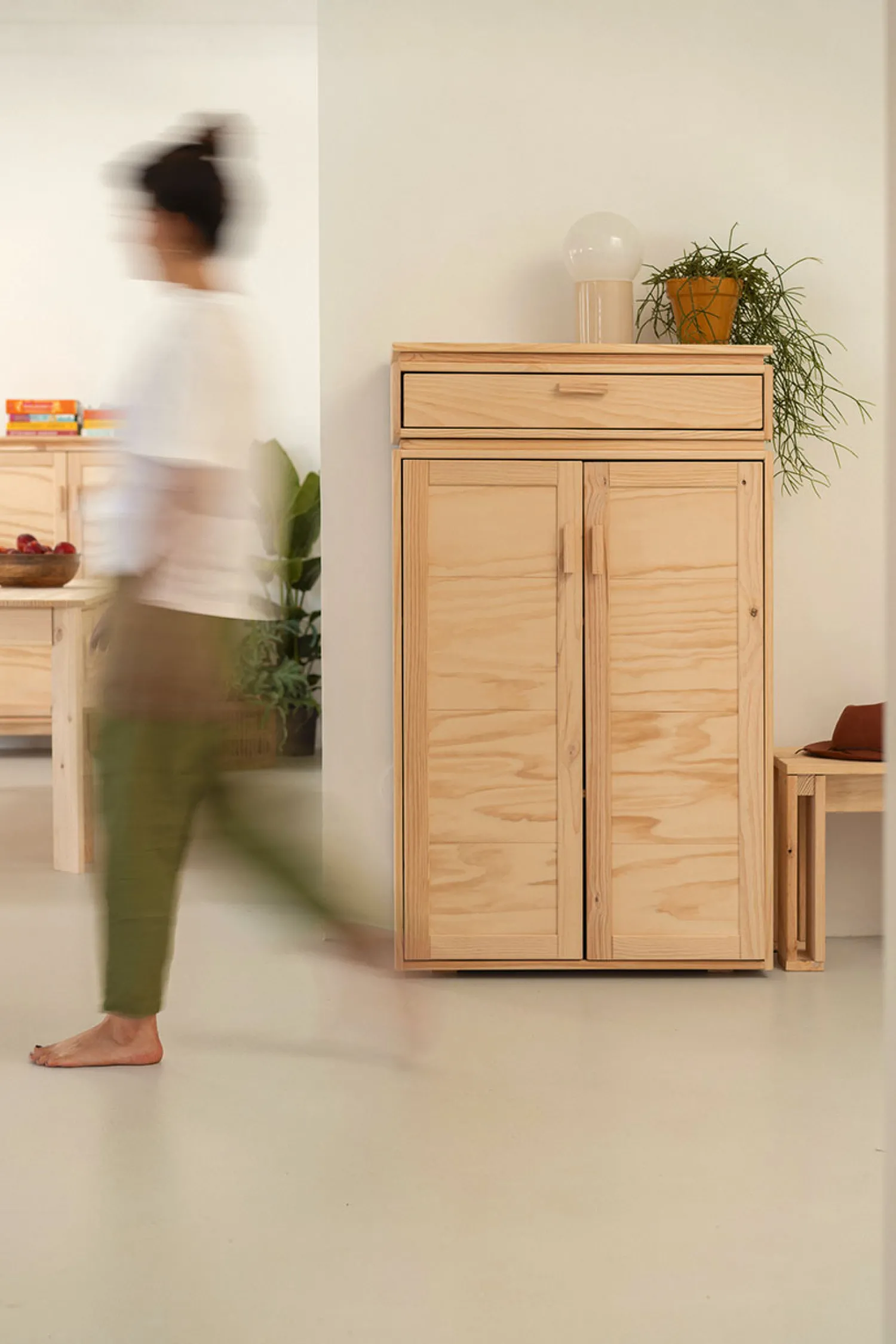 Muebles LUFE Armarios Y Alacenas^LIBE armario recibidor con cajón 78x133