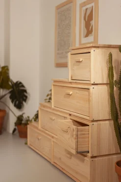 Muebles LUFE Cajoneras Y Archivadores^LIBE cajonera en escalera 4 alturas