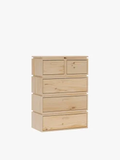 Muebles LUFE Cómodas^LIBE cómoda con 5 cajones 78x115