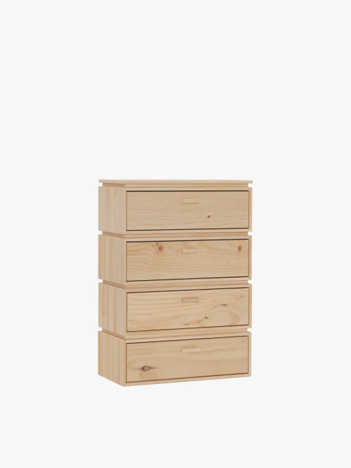 Muebles LUFE Cómodas^LIBE cómoda con 4 cajones 78x115