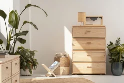 Muebles LUFE Cómodas^LIBE cómoda con 4 cajones 78x115