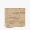 Muebles LUFE Cómodas^LIBE cómoda doble con 8 cajones 117x115