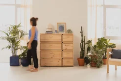 Muebles LUFE Cómodas^LIBE cómoda doble con 8 cajones 117x115
