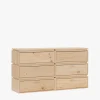Muebles LUFE Cómodas^LIBE cómoda doble con 6 cajones 157x87