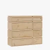 Muebles LUFE Cómodas^LIBE cómoda doble con 8 cajones 117x105