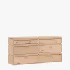 Muebles LUFE Cómodas^LIBE cómoda doble con 6 cajones 157x77
