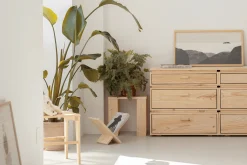 Muebles LUFE Cómodas^LIBE cómoda doble con 6 cajones 157x77