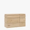 Muebles LUFE Cómodas^LIBE cómoda doble con 6 cajones 117x77