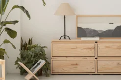 Muebles LUFE Cómodas^LIBE cómoda doble con 4 cajones 157x59