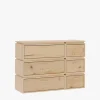 Muebles LUFE Cómodas^LIBE cómoda doble con 6 cajones 117x87