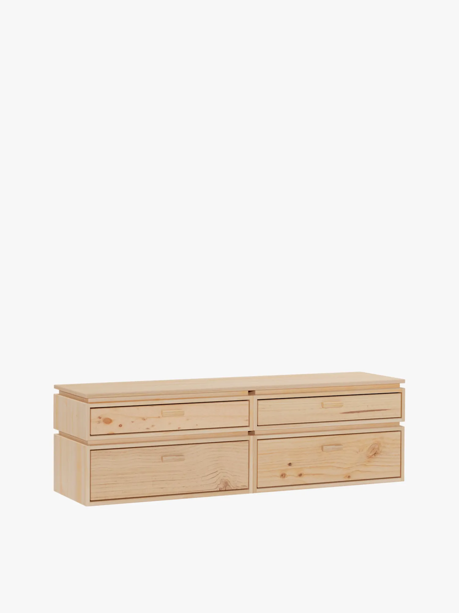 Muebles LUFE Cómodas^LIBE cómoda doble con 4 cajones 157x49