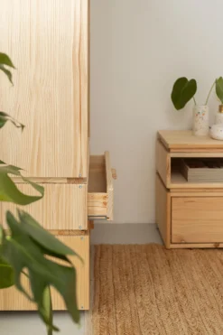 Muebles LUFE Estanterías Con Almacenaje|Estanterías Con Almacenaje^LIBE estantería baja con 2 cajones 78x161