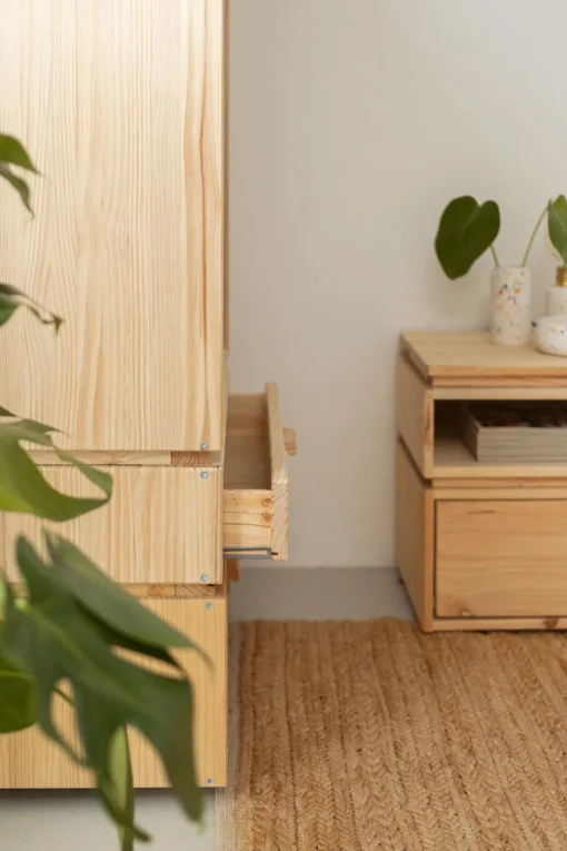 Muebles LUFE Estanterías Con Almacenaje|Estanterías Con Almacenaje^LIBE estantería baja con 2 cajones 78x161
