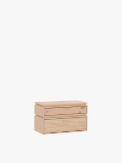 Muebles LUFE Mesitas De Noche|Mesitas De Noche^LIBE mesita de noche con 2 cajones 78x49