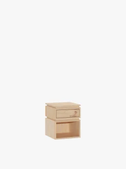 Muebles LUFE Mesitas De Noche|Mesitas De Noche^LIBE mesita de noche con cajón y hueco 39x49