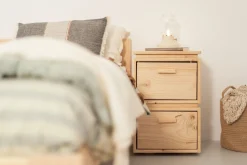 Muebles LUFE Mesitas De Noche|Mesitas De Noche^LIBE mesita de noche con 2 cajones 39x59