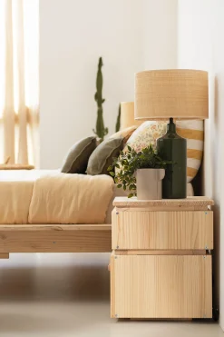 Muebles LUFE Mesitas De Noche|Mesitas De Noche^LIBE mesita de noche con hueco y cajón 39x59