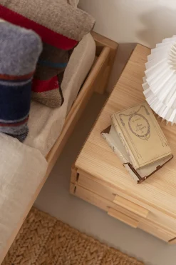 Muebles LUFE Mesitas De Noche|Mesitas De Noche^LIBE mesita de noche con 2 cajones 39x39